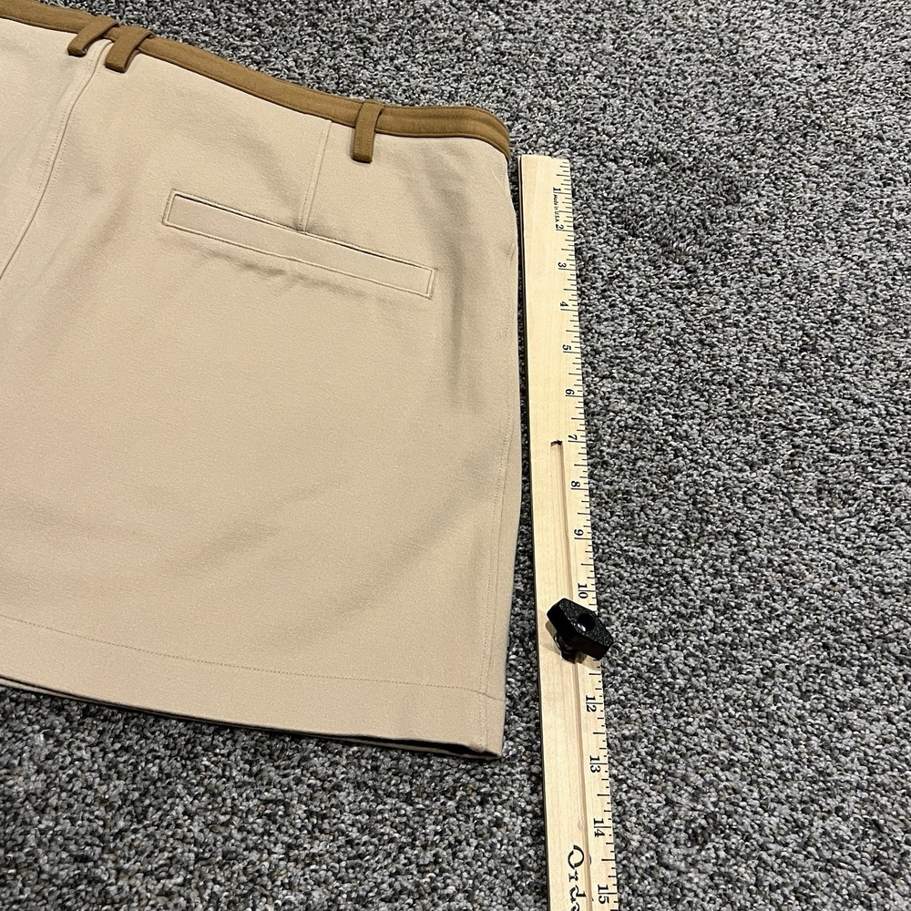 American Eagle Skirt Womens S Cream Mini Stretch Preppy Skort Zip Fly - Picture 8 of 11